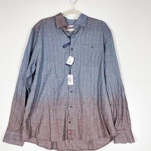 Johnie-O Hangin' Out Roscoe Sport Shirt‎ Mens Malibu Red Button Down Top XL NWT